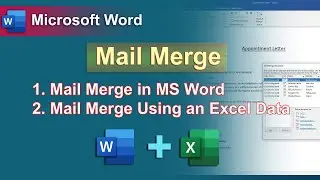 How to Mail Merge in MS Word Step by Step | Create Marksheet Using Mail Merge from an Excel Data