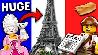 Building the LEGO Eiffel Tower! (while learning French) DAY 3