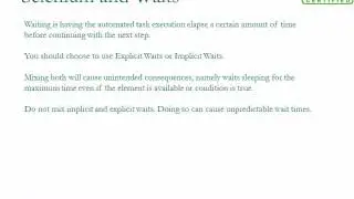 Explicit and Implicit Waits