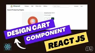 Design Cart Component and Add Search Product Features | Build E Commerce Website in React JS - Hindi