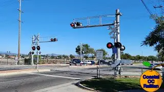 [4K] La Palma Ave. Railroad Crossing #2, Anaheim, CA