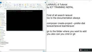 Laravel 6 tutorial easy installation
