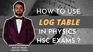 How to Use Logarithmic Table in PHYSICS HSC Exam | HSC 2021 | Maharashtra State Board