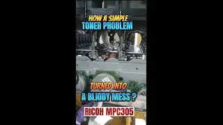 HOW THE SIMPLE TONER PROBLEM ENDED UP TO OVERHAULING? || RICOH MPC305😱 👇SUBSCRIBE👇# SHORTS