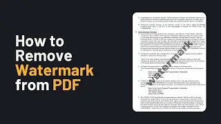 How to Remove Watermark from PDF in 4 Ways (Free for 2025)