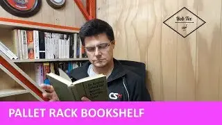 Pallet rack bookshelf #RocklerPlywoodChallenge