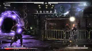 Mortal Kombat X Kenshi vs Cassie Cage PS4 Gameplay