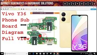 Vivo Y36 Phone Sub board Diagram Full View Step by Step