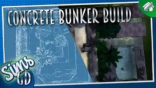 Sims 4 House Building | Concrete Bunker (Sims 4 Basement Build)