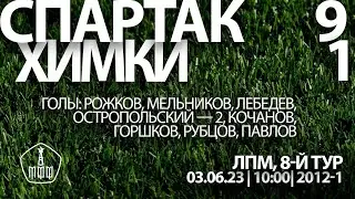 «Спартак» — «Химки» (команды 2012 г. р.) — 9:1 (8:2 второй состав)