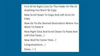 how to copy and paste a file or folder