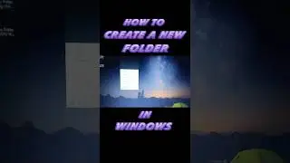 How to create a New Folder in Windows!#pc #windows #technologyinfoshorts