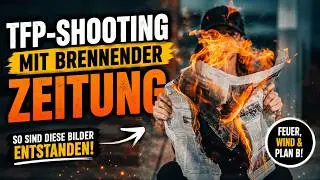 Heißes TFP-Shooting mit brennender Zeitung