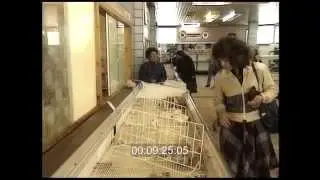 CCCР 1991 год. Универсам в Москве: Продукты и цены 90-х