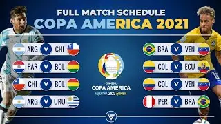 MATCH SCHEDULE  COPA AMERICA 2021 BRAZIL  SCHEDULE TIME AND DATA NEW UPDATE