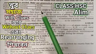 With clues, without clues and rearranging(King Porus)for HSC/Alim students