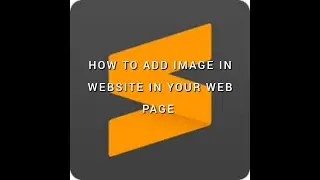 How to add image tag in website sublime text editor