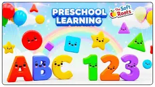 Preschool Learning activities for 3 year olds at home | Learn ABC Phonics Shapes Numbers Colors 🌈