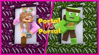 PORTAL VS PORTAL| LITTLE KELLY VS TINY TURTLE! | Little Kelly Plays
