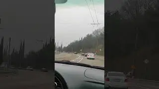 Крым, дорога в "Мрию" по Ялтинский трассе.