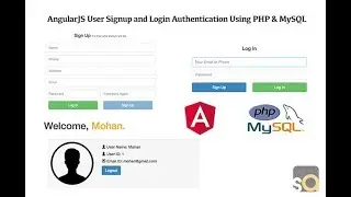 AngularJS User Signup And Login Authentication Using PHP & MySQL - PART 2