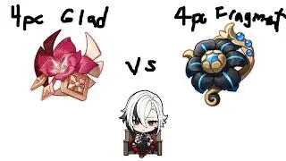 arlecchino damage test 4pc gladiator vs 4pc fragment (signature set)