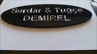 Kapı İsimliği - Kapı Tabelası  -  Krom Harf Kapı İsimliği  -  Kişiye Özel Tasarım   DizaynModül