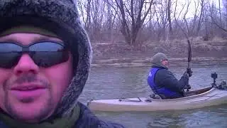 Winter Kayak Adventure Overnight Kansas River