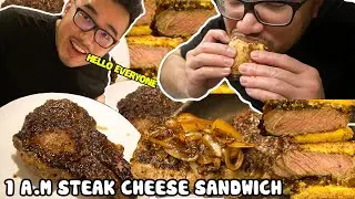 1 A.M  STEAK CHEESE SANDWICH Recipe