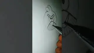 angry bird drawing #shortsfeed2023 #shortvideo #easypencildrawing #shortfeeds
