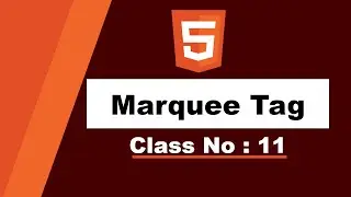 Marquee Tag in html in Urdu/Hindi | Course Online