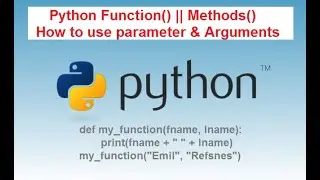 #11 Python Tutorial For Beginner| How to Create Functions in Python Programming with Parameters !!