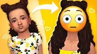 TODDLER TO ADULT CHALLENGE | Sims 4 Create A Sim Challenge