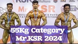55Kg Category Mr.KSR 2024 State Level Bodybuilding Competition ​⁠