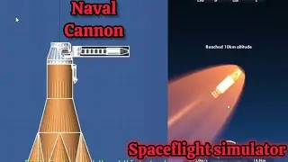naval Cannon in spaceflight simulator