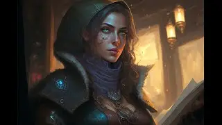 Baldur's Gate character art mix with music