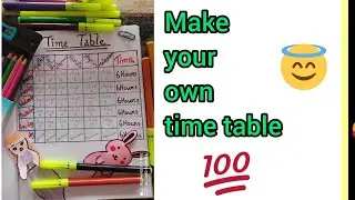 how Toppers make their time table || study schedule design tutorial || how to plan your study time||