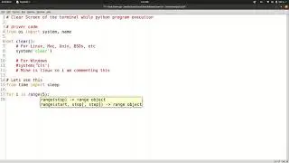 How to Clear terminal screen in Python Program