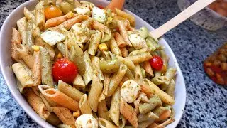 Salade de pâtes au pesto, un régal! 😋😋