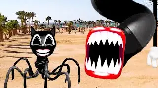 Горка пожиратель Картун Кэт в реальной жизни. The Extra slide Cartoon Cat in real Life.