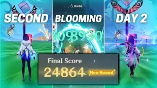 NEW EVENT! Second Blooming DAY 2 - 24864 SCORE | Genshin Impact