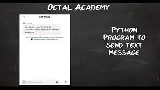 How To Send Message From Python Program To Any Mobile || Python Twilio
