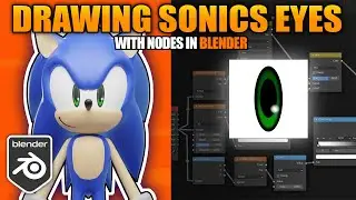 Drawing Sonics Eyes with Nodes [In Blender]