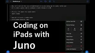 Python Coding on your iPad with Juno | Jupyter/Python IDE app by Rational Matter