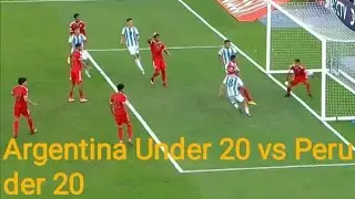 Argentina vs Peru.Argentina Under 20 vs Peru Under 20 highlights