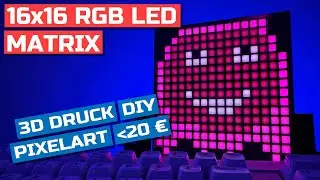 Pixelart und bunte LED-Effekte: Selbstgebaute 16x16 RGB-Matrix mit WLED ansteuern