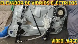 ✅ Cambiar CHICOTES de vidrio eléctrico Puerta PILOTO | VW Volkswagen Jetta A4 [VÍDEO LARGO]