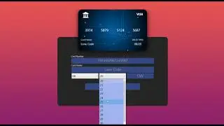 Beautiful Moder Bank Card Widget WPF C# #wpf #design #csharp #visualstudio #uidesign