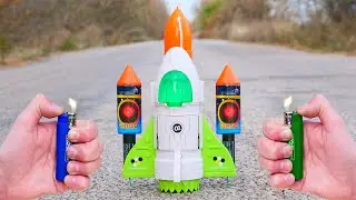 Experiment: Space Rocket and Fireworks