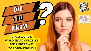 Crossword and Word Search Puzzles will improve your learning English